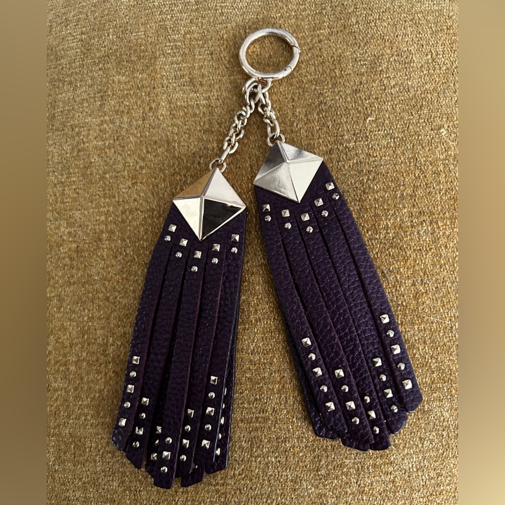 Michael Kors Burgundy Tassel Keychain or Accent Piece